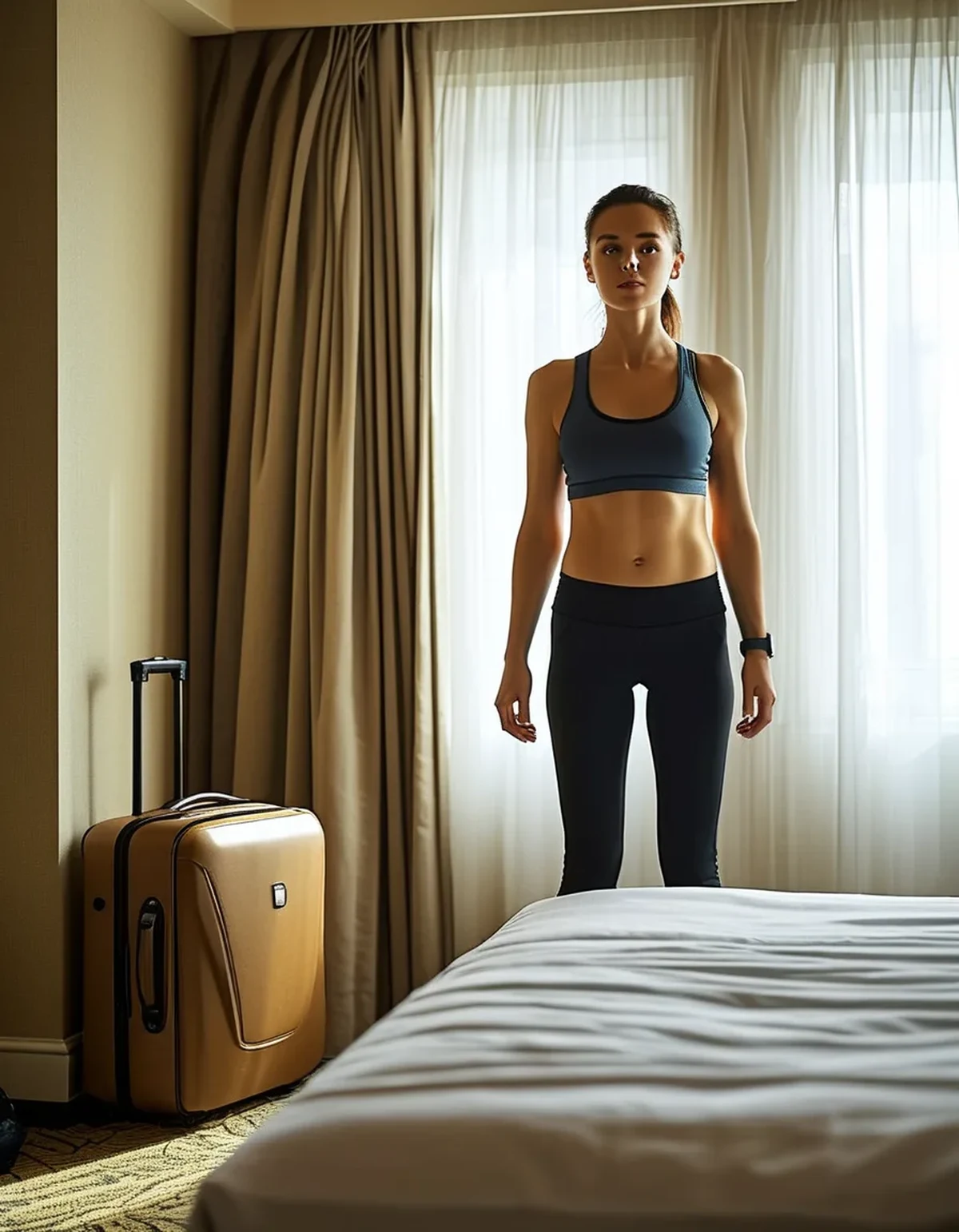 The Hotel Room Workout for Rooms With No Floor Space